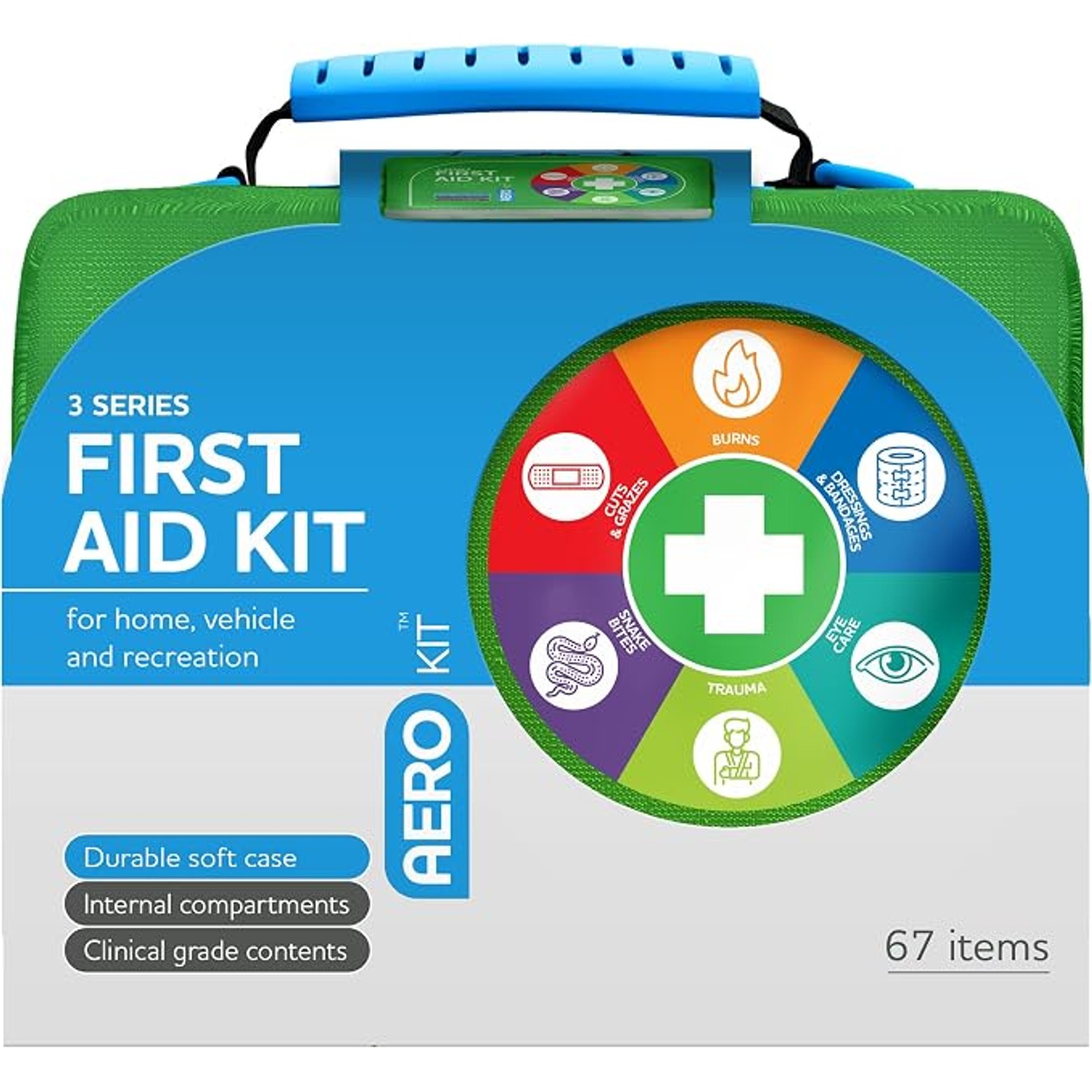 AeroKit 3 Series First Aid Softpack Green