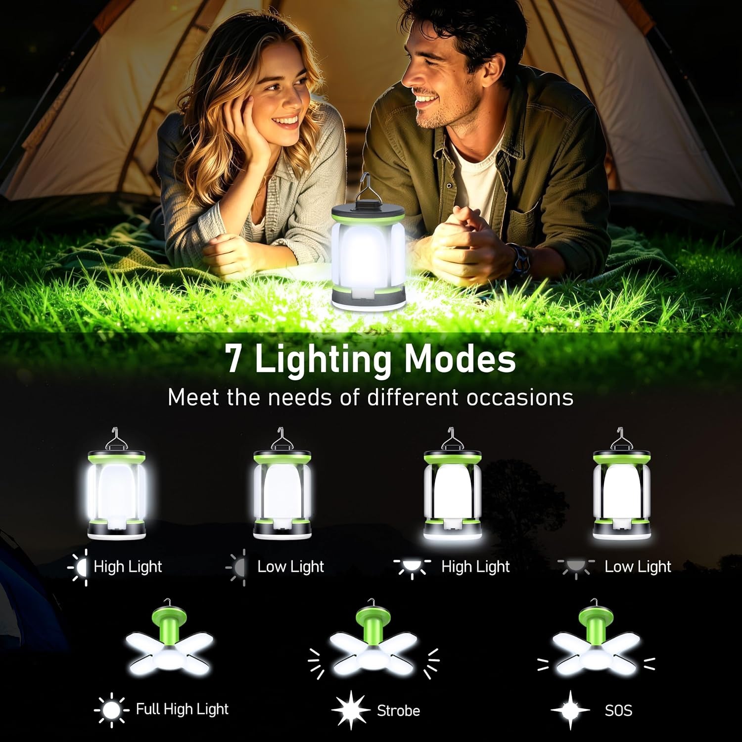 Blukar K9107 Rechargeable Camping Lantern