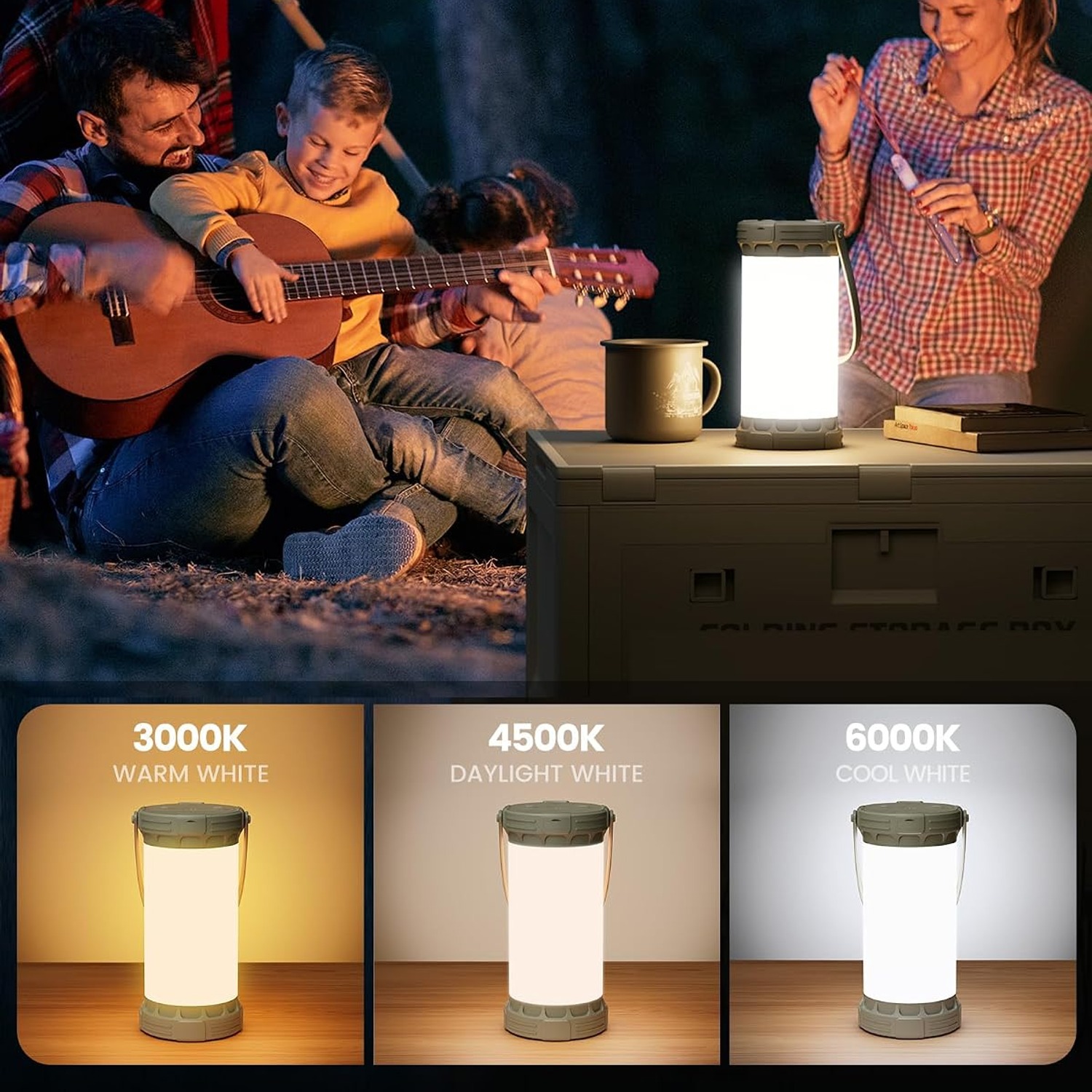 Glocusent C12 Rechargeable Camping Lantern